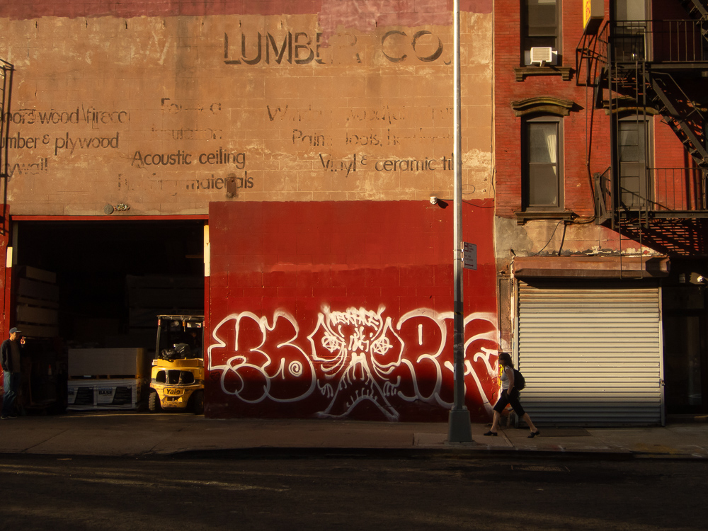 Looking north on East Broadway