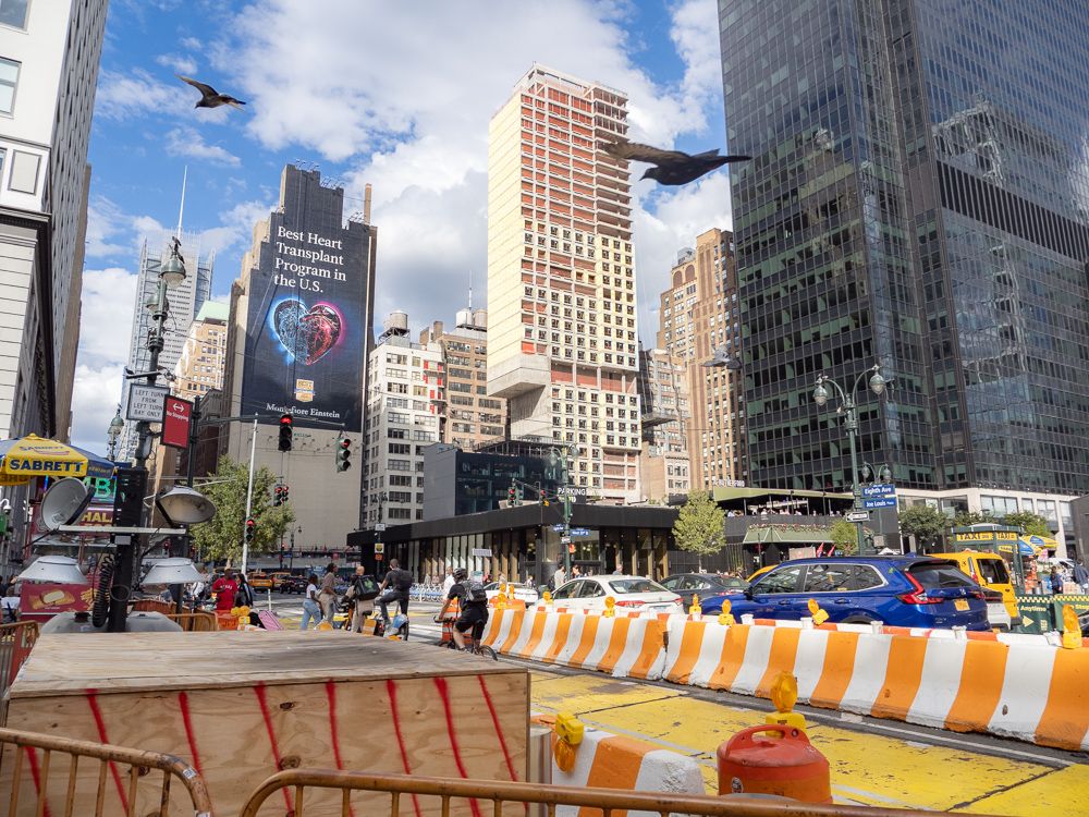 An extremely busy composition near Moynihan Train Hall